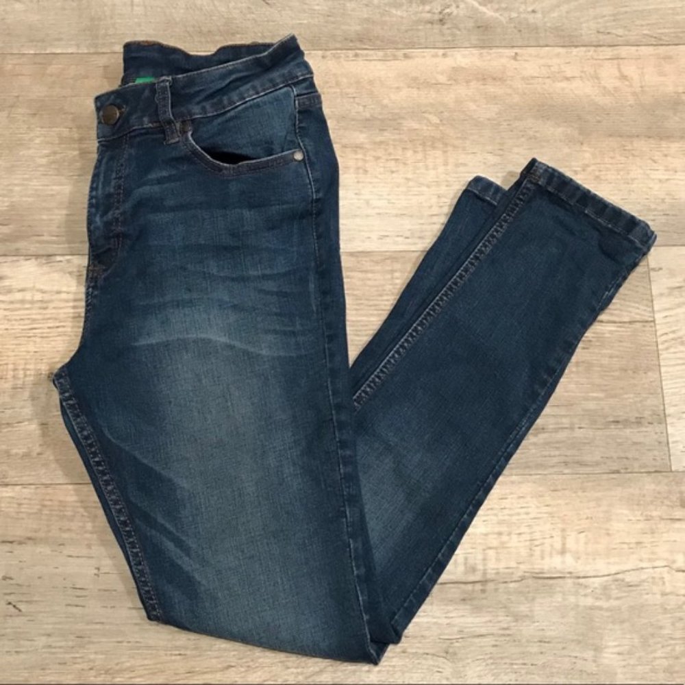 DONATED Women's Dip Blue Skinny Jeans - Size 6 - Picture 1 of 8